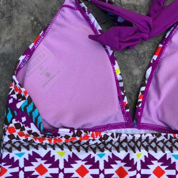 Athleta Swimsuit 2pc Top S Bottom M - Picture 4 of 7